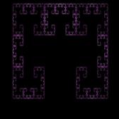 a fractal patter of repeating square shapes