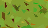 a triangular stylised green camouflage pattern