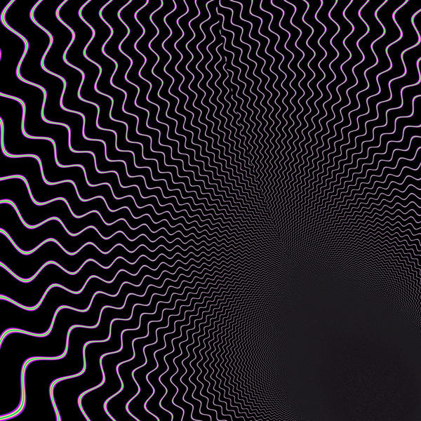 fractal backdrop of ever decreasing waves