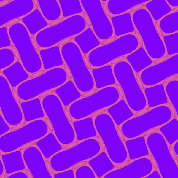 a fractal CG pattern resembling a pattern of paper clips of wire mesh