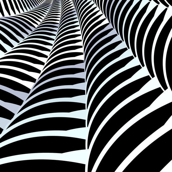 a computer genetated pattern that looks remenicent of the forms in a spiders web