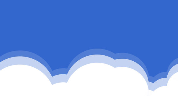simple line drawn clouds shapes