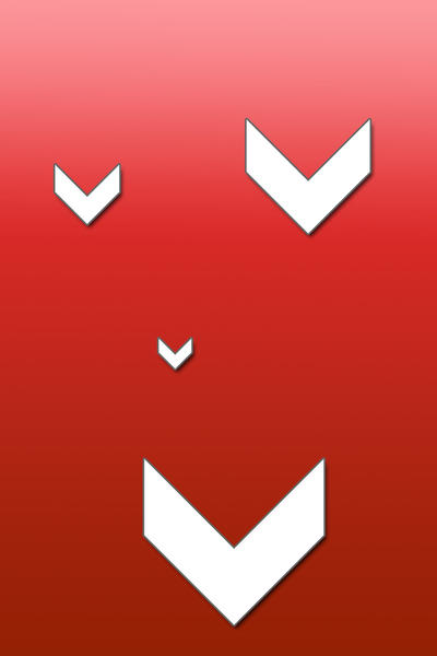 graphic illustration of downward direction and concept of failure or decrease