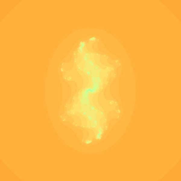 unusual computer generated background with and orange and yellow colour palette