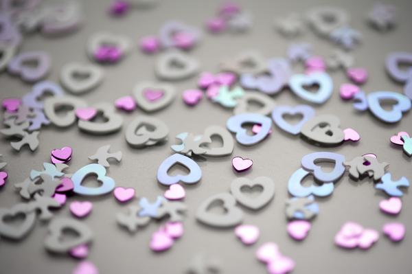 valentine love heart shapes