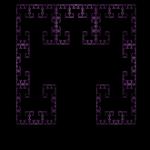 a fractal patter of repeating square shapes