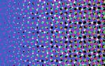 a background of flase coloured overlapping halftone circles