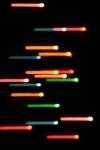motion blurred lines of colourful lights