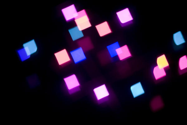 bokeh shapes created using a lens trick