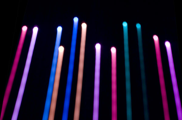 magenta purple and pink colourled lines of light