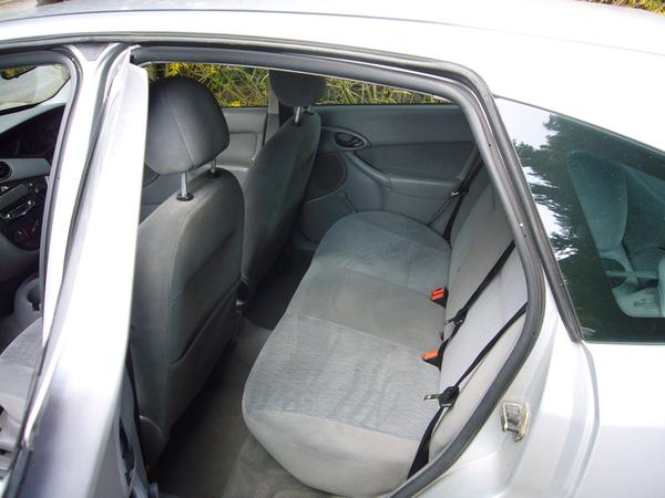 rears seats of a european family sized car